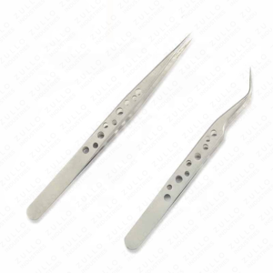 Premium Anti Static Stainless Steel Eyelash & Eyebrow Tweezers Slanted Tip <b>Precision</b> <b>Tool</b> for Lash & Hair Removal - Product Image 3