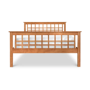 Wholesale Modern Mission Solid Wood <b>Bed</b> |Geometric Grid Headboard <b>Bed</b> Wholesale - Product Image 4
