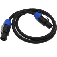 Venta caliente OEM profesional Speakon a Speakon Cables Cable de amplificador de audio de altavoz con bloqueo de giro.