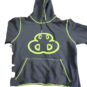 Sweat-shirt à capuche unisexe de haute qualité en coton personnalisé avec impression ou broderie de logo personnalisé, fermeture éclair - Product Image 1