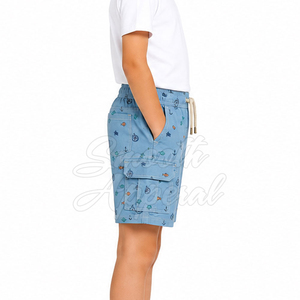 Shorts Quotidiens pour Garçons 100% Coton Respirant Confortable avec Cordon de Serrage Idéal pour les Jeux Actifs, les Activités Scolaires et la Famille - Product Image 2
