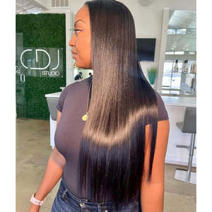 2024 Top Hot Item Textura sedosa Hueso suave y liso Recto Grado Premium Peluca de encaje completo Extensiones de cabello humano - Product Image 4