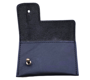 Luxury Genuine Leather Vintage Pop-Up <b>Cardholder</b> Button Closure Polyester Lining Portable Automatic <b>Bank</b> Case Wallet for - Product Image 2
