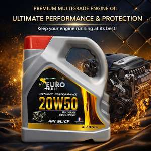 Aceite de Motor Sintético Certificado de Dubái 20w50, Base Líquida Estándar para Lubricante Automotriz - Product Image 1