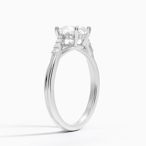 Anillo BOJ 040 con Corte Cojín, Plata 925, Halo Oculto, Anillo de Diamantes de 2ct, Color D, VVS1, Moissanita con Certificado GRA, Precio Bajo - Product Image 3