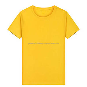 T-shirt publicitaire en coton pur à col rond avec broderie personnalisée OEM, t-shirt ample, uniforme de classe - Product Image 2