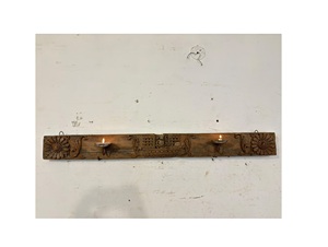 Vintage Teak Wood Panel Fine Emboss Carving Home Office Wall Hanging Outdoor Living Room Dining Door Furniture for Bedroom - Product Image 1