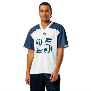 Camiseta de Fútbol Americano Personalizada, de Malla Transpirable, de Verano, de Manga Corta, para Hombre, con Hombros Caídos, de 250 g/m², Fabricada en EE. UU. - Product Image 1