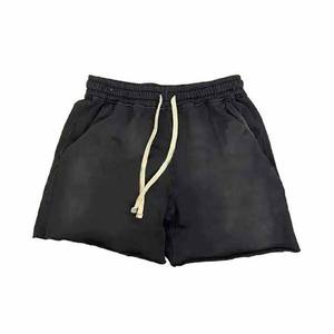 Shorts pour hommes de haute qualité, personnalisés, effet délavé, avec logo, 100% coton, délavé à l'acide, séchage rapide et respirant - Product Image 2