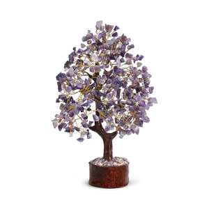 Árbol de Cristal de Amatista Hecho a Mano de Calidad Premium al por Mayor, 500 Chips, Decoración Portátil de Piedras Preciosas Feng Shui, Regalo - Product Image 1