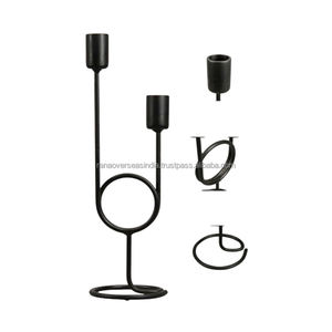 Portavelas de metal hecho a mano vintage, diseño único para eventos en casa y centros de mesa en varios tamaños y estilos - Product Image 5