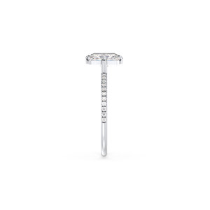 Bague de fiançailles REYES en moissanite taille radiant de 1,09 carat en argent sterling 925, certifiée GRA, accessoires bijoux pour femme - Product Image 5