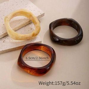 Brazalete de Acrílico y Resina de Moda MN Exports con Degradado de Color Rosa Púrpura e Incrustaciones Micro para Mujer, Regalo Islámico - Product Image 1