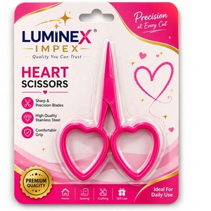 DEGEN Heart Mini Scissors Kelmscott Design's <b>Red</b> <b>Hot</b> Scissors Heart scissors <b>Red</b> sewing tool - Product Image 5