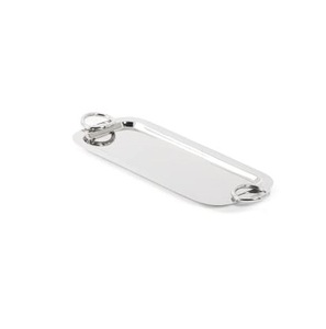 Plateau de service en métal poli brillant pour la maison, les cafés et les restaurants, plateau pour servir des dattes et des desserts, fournisseur en Inde - Product Image 1