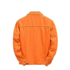 Men's Denim Shirt Jacket 100% Cotton Solid Color Turn-down Collar Casual Winter Hip Hop Regular Fit <b>Covered</b> <b>Button</b> Closure Quick - Product Image 2