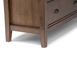 Mobiletto portaoggetti medio Redmond in stile rustico, colore marrone invecchiato, per l'arredamento del soggiorno - Product Image 3