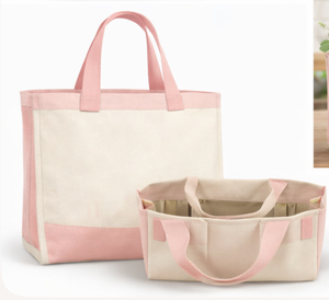 Custom Printed logo Cotton <b>Canvas</b> <b>Tote</b> Bag Reusable Grocery Shopper Bag With Gusset Bottom for Retail Store Daily Shopping - Product Image 3