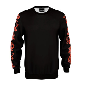 High Quality Custom Men's <b>Velour</b> <b>Sweatshirt</b> Cotton Crewneck Jogger Plain Dyed Plush OEM Pullover for Winter Digital Printing - Product Image 1