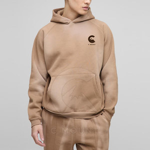 <b>Men</b> Acid Wash Tracksuits Stylish Washed Design Tracksuit Set With <b>Pullover</b> And Matching Trouser Fitness Training Wear - Product Image 5