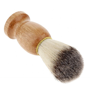 Brosse à barbe et moustache pour homme en poils synthétiques Tegra Surgical, avec logo personnalisé, manche en bois, haute qualité, noire, OEM d'origine. - Product Image 2