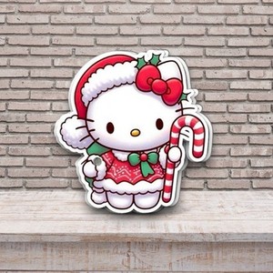 Tuiles à cils en acrylique réutilisables, motif papillon diamanté, les plus mignonnes et les plus fonctionnelles, pour extensions de cils, thème Noël Hello Kitty - Product Image 3