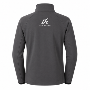 <b>GYM</b> ACTIVE ENTERPRISES Men's Softshell Stand Collar Full Zip Windproof <b>Jacket</b> Embroidery for Outdoor Sports Winter OEM Service - Product Image 2