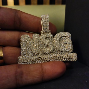 Iced Out Custom Name Letter <b>Pendant</b> Hip Hop Fine Jewelry Pass Diamond Tester Customized <b>Initial</b> Letter Two Tone <b>Pendant</b> For Her - Product Image 5