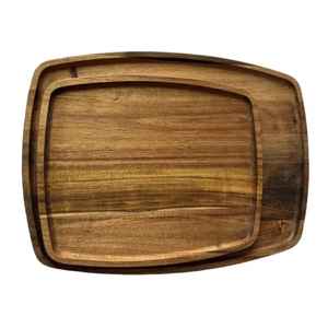 Bandeja Ecológica de Madera de Mango Natural, Estilo Americano, Apta para Lavavajillas y Fácil de Limpiar, Fabricada por Lodi Impex - Product Image 2