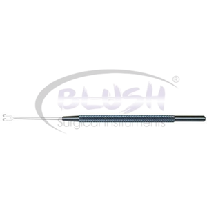 Double Fixation Hook Large 2.0mm Ophthalmic Eye Surgery Instrument Tissue <b>Stabilization</b> Surgical Tool By Blush Surgical - Product Image 2