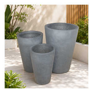 Pot de fleurs haut en fibre de verre durable pour jardin, entrée de maison, hôtel, bureau – Vente en gros, fabricant, fournisseur, sur mesure - Product Image 1