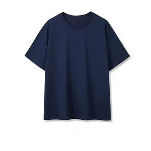 T-shirt oversize de couleur unie de qualité supérieure pour hommes, coupe ample, manches courtes, streetwear décontracté, personnalisation de la marque, fabricant de vêtements OEM ODM - Product Image 1