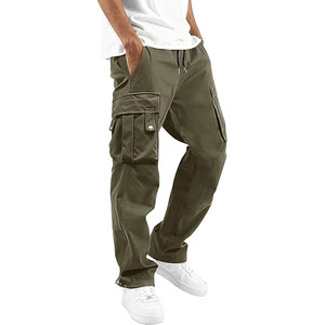 Pantalones Cargo Modernos para Senderismo al Aire Libre, Estilo Casual, Tela Cómoda, Cintura Elástica, Múltiples Bolsillos, Marca Solid Trader - Product Image 1