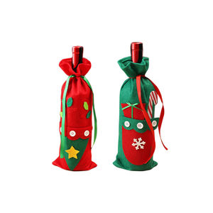 Venta directa de fábrica de bolsas de vino con logotipo personalizado, decoraciones navideñas, bolsas de vino de Navidad y otras bolsas de vino personalizadas. - Product Image 6