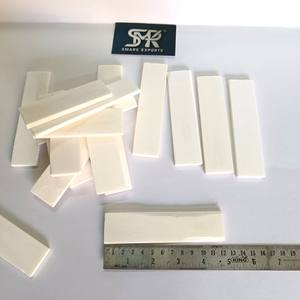 Matériau de manche de couteau en os de buffle poli de qualité supérieure, plaques d'os blancs, écorces et ébauches pour couteaux pliants et à lame fixe - Product Image 4