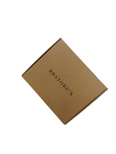 Vietnam Manufacturer's <b>Recyclable</b> 3-Layer Corrugated Paper Self Erecting Carton <b>Box</b> 30*25*6 Size Flexo Logo Print Customizable - Product Image 3