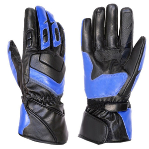 Gants de course cycliste en cuir fabriqués au Pakistan, design personnalisé, haute qualité, imperméables, antidérapants, compatibles écran tactile, doigts entiers - Product Image 1
