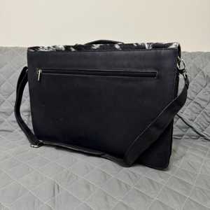 Leather Hair On <b>Laptop</b> Bag Vintage Cowhide Fur Messenger Briefcase Business Office Shoulder Bag Men LHLB-0001 - Product Image 3