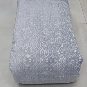 Velvet Embroidered Fabric Designer Fabric Luxury Fabric Velvet Lace Fabric for <b>Modest</b> Fashion Garment Manufacturing Export EU UK - Product Image 4
