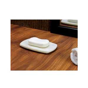 Porte-savon moderne en béton, à fentes, rectangulaire, auto-drainant, pour comptoir, plateau économiseur de savon, accessoires de salle de bain - Product Image 3