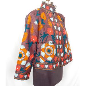 Wholesale Embroidered Breathable Cotton Lining Eco-Friendly Quick Dry Cotrise <b>Jackets</b> Unisex Coat Spring Autumn Ethnic - Product Image 4