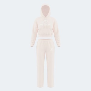 Ensemble de survêtement pour femme en coton 100% respirant, anti-bactérien, à séchage rapide, imprimé, couleurs unies, décontracté, hiver, grande taille, vente chaude - Product Image 3