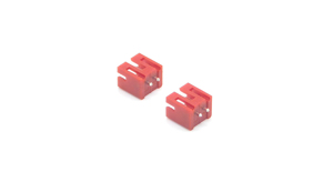 Connecteur à broches pour wafer, pas de 2,0 mm, droit, 2P, rouge, emballage en bobine, matériau PA46 - Product Image 3