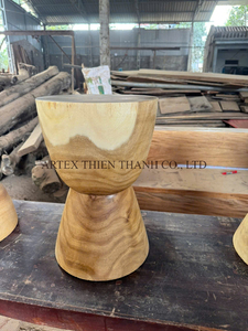Premium Rustic Solid Wood <b>Stool</b> Handmade Natural Wooden Side Table Home Furniture Wholesale Factory Direct OEM - Product Image 3