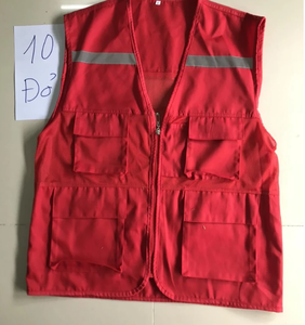 Chaleco de protección laboral al por mayor, chaleco técnico en varios colores con reflectores y cremalleras de fábrica en Vietnam - Product Image 4