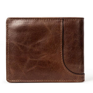 Portefeuille fin pour homme, dernier design, en cuir véritable, vintage, grande capacité, porte-cartes personnalisé pour homme - Product Image 3
