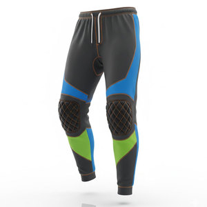 Pantalon de gardien de but de haute qualité pour uniforme de football, construction flexible avec taille ajustable pour les jeunes et les joueurs adultes - Product Image 1