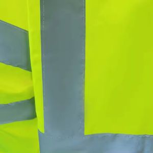 Custom Lightweight Polyester Oxford High Visibility ANSI Class 3 <b>Waterproof</b> Safety Workwear <b>Jacket</b> Logo for Outdoor Protection - Product Image 5