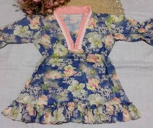 Blusa Étnica Estampada de Poliéster y Rayón, Estilo Elegante, para Uso Diario, Precio al por Mayor, Color Azul - Product Image 3