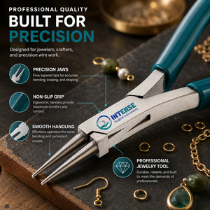 Alicates Profesionales de Punta Redonda para Joyería, Herramienta de Precisión para Doblar y Formar Lazos en Alambre, para Fabricación de Joyas - Product Image 6